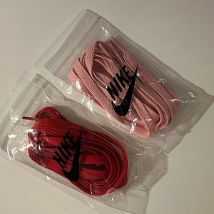 NEW Red and Pink Nike Laces